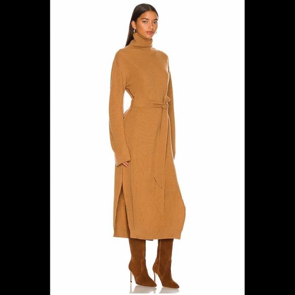 Nanushka Canaan Dress in Camel - Picture 2 of 8